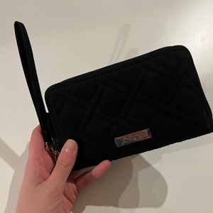Vera Bradley Black Wristlet Wallet